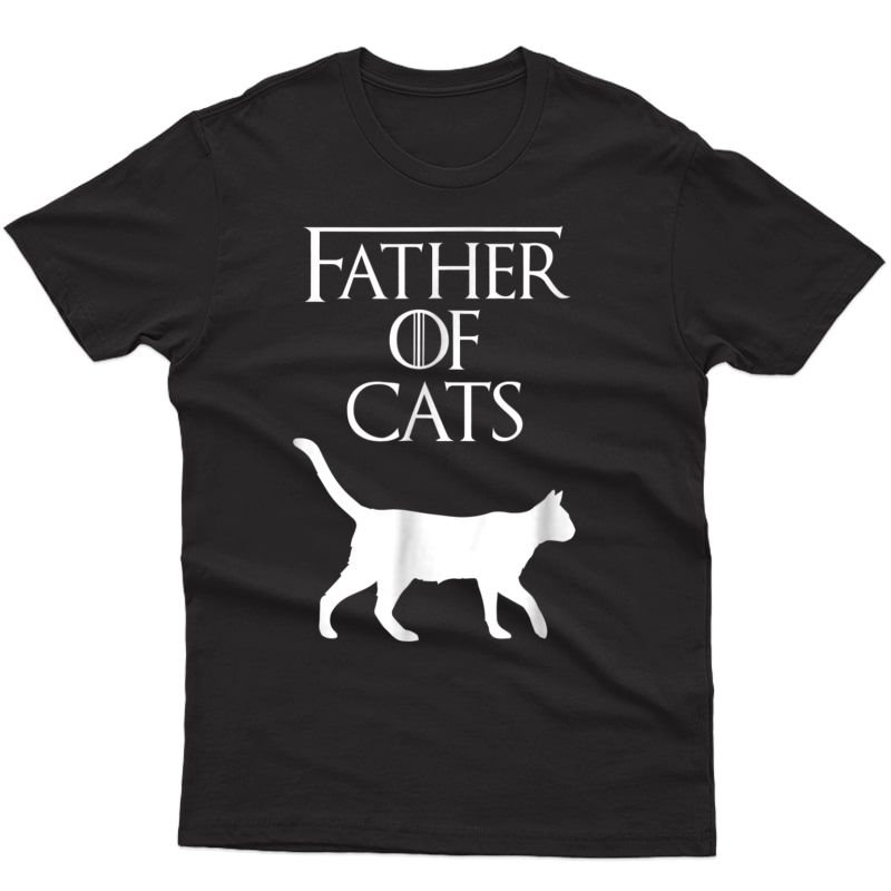 S Father Of Cats | Fur Dad | Funny Cat Lover T-shirt S500392