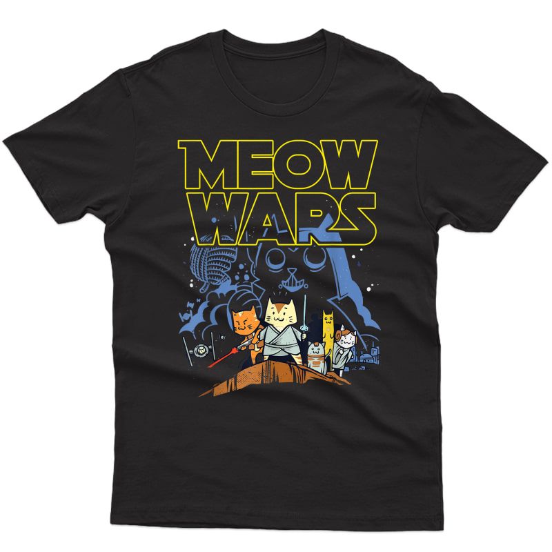 Meow Wars Cat Gifts For Cat Lovers Cat Stuff Themed Gifts T-shirt