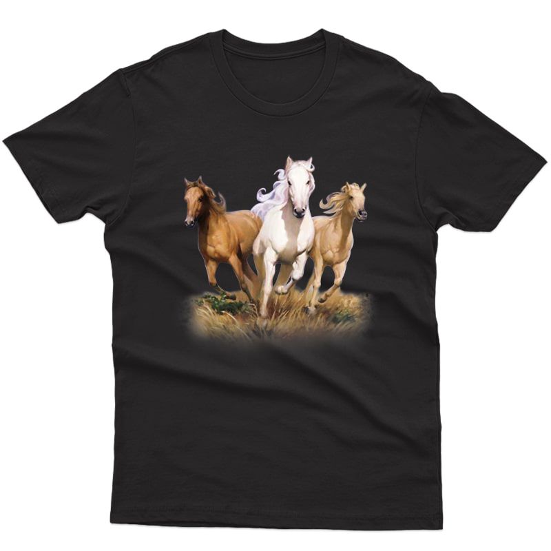 Miaprintspro Horse Running Horse Shirt For T-shirt