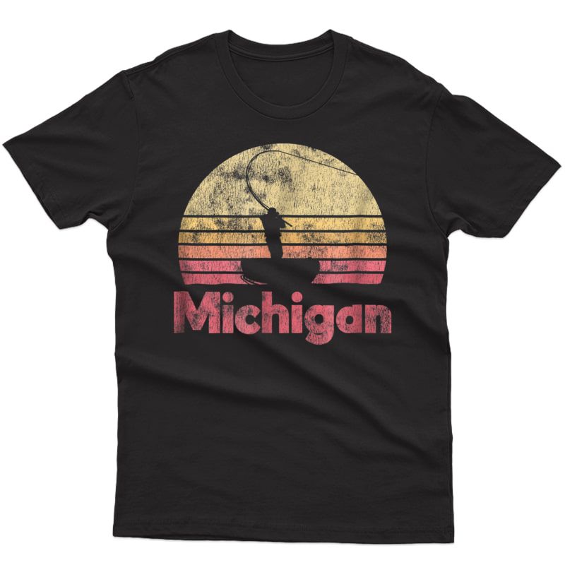 Michigan Retro Fishing T-shirt