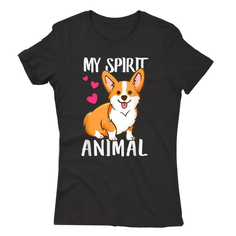 My Spirit Animal, Corgi Dog Love-r Dad Mom, Boy Girl Funny T-shirt