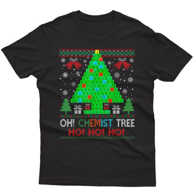Oh Chemist Tree Merry Christmas Ugly Christmas Pajamas T-shirt