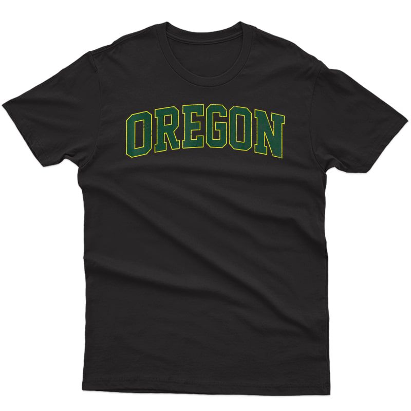 Oregon Or Vintage Athletic Style Gift T-shirt