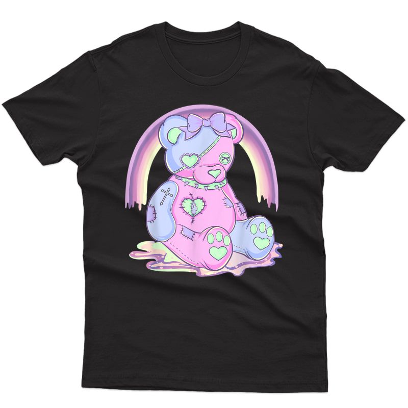Pastel Goth Teddy Bear Japanese Anime Kawaii Hera T-shirt