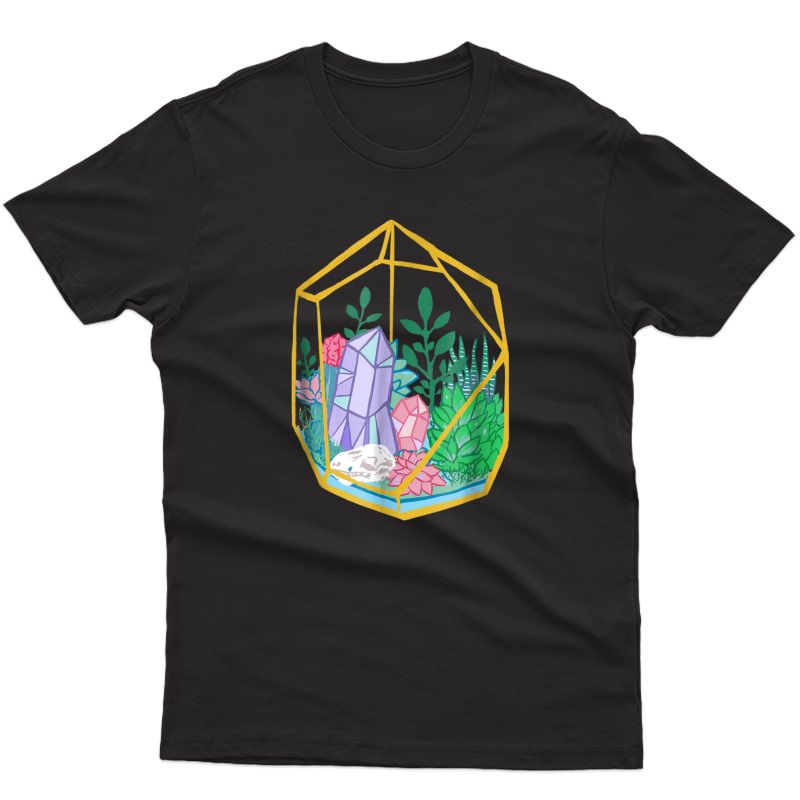 Pastel Goth Terrarium Crystals Succulents Garden Witch Ts Shirts