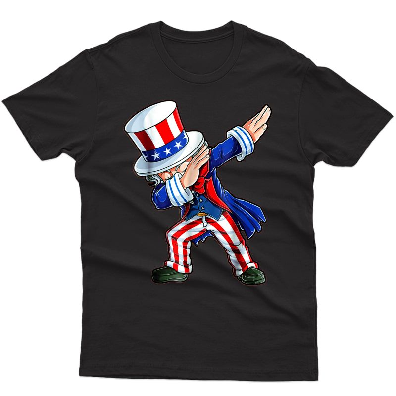 Patriotic 4th Fourth Of July Dabbing Uncle Sam Usa Shirts