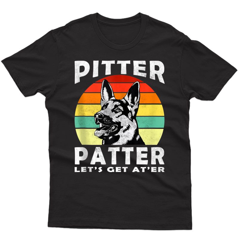 Pitter Tshirt Patter German Shepherd Dog Funny Vintage Retro Tank Top