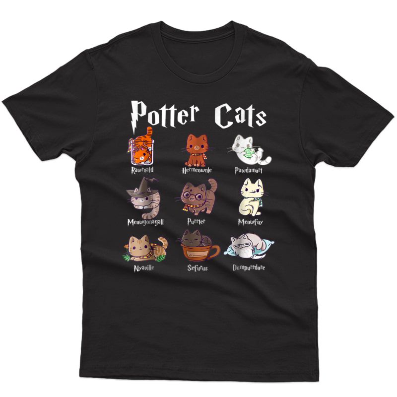Potter Cats Cute Harry Pawter Kitten Tshirt