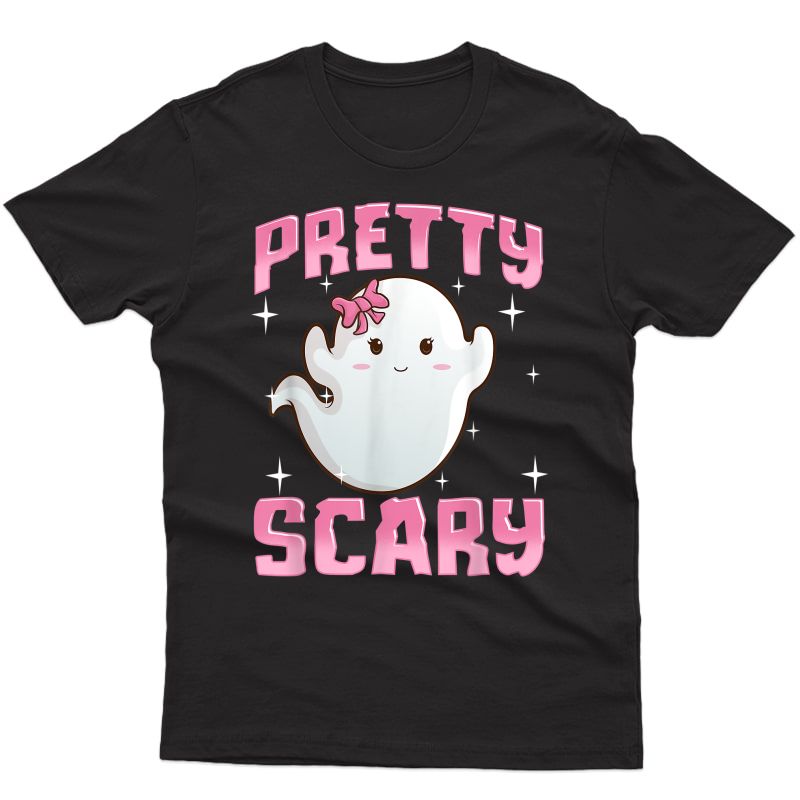 Pretty Scary Cute Spooky Halloween Ghost Girl Costume T-shirt