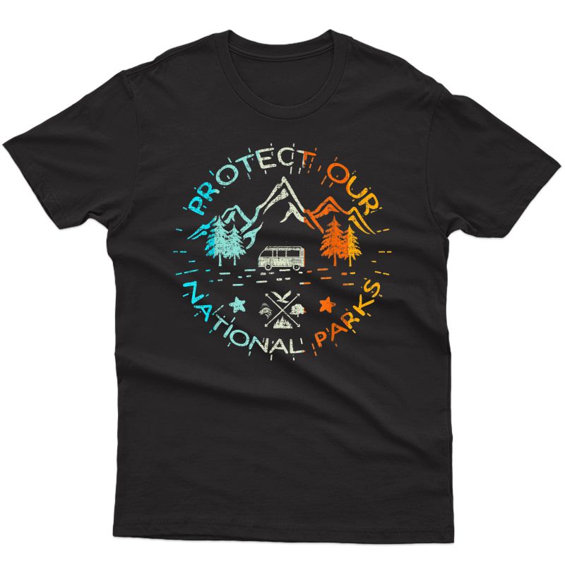 Protect Our Us 59 National Parks Preserve Camping Hiking Tee T-shirt