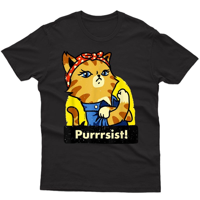 Purrsist Cat Gifts For T-shirt
