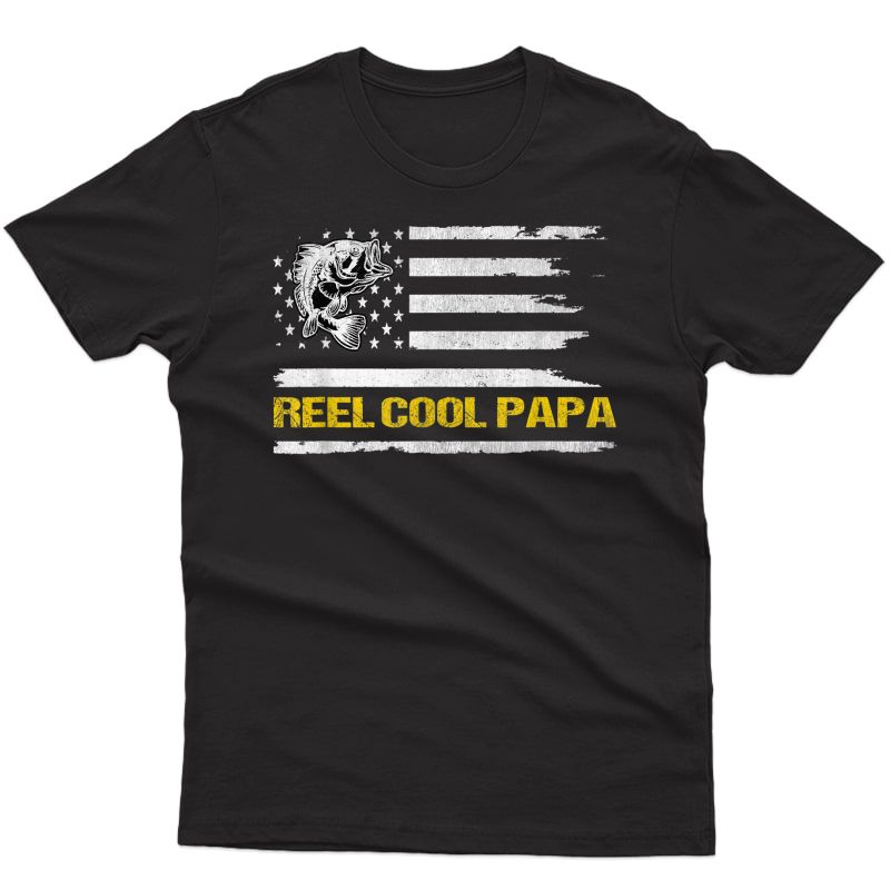 Reel Cool Papa - Fishing T-shirt Fathers Day Gift For 