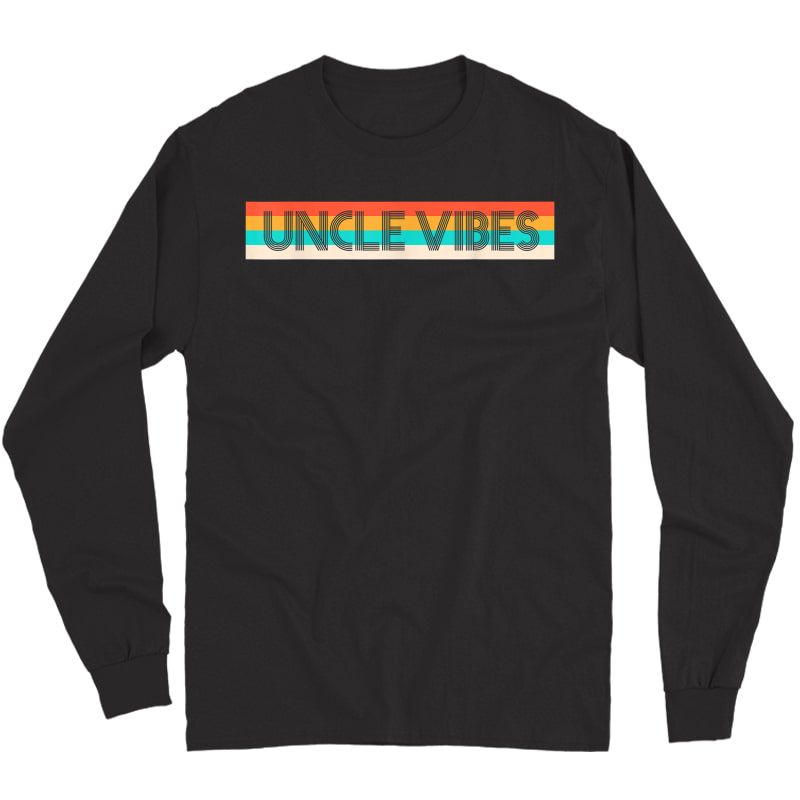 Retro Uncle Vibes Funny Cute Gift T-shirt Long Sleeve T-shirt