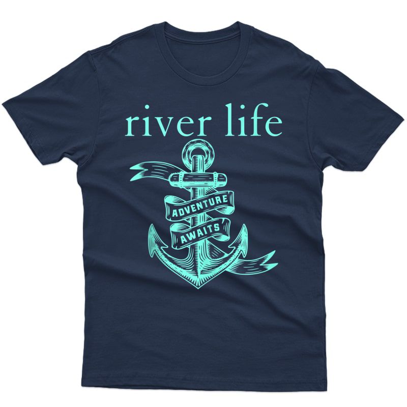 River Boat Life Anchor Cute Southern Mint Camping Attitude Tank Top Shirts