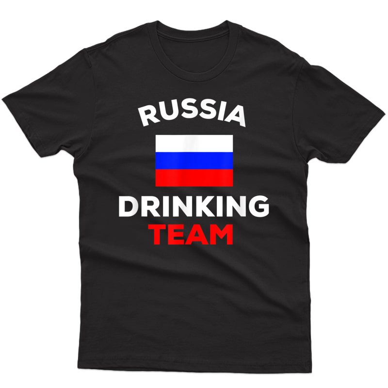 Russia Drinking Team Shirt Russian Flag Country Beer Funny