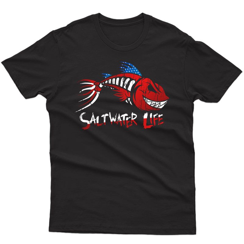 Saltwater Life T-shirt Fisherman Fishing Shirts