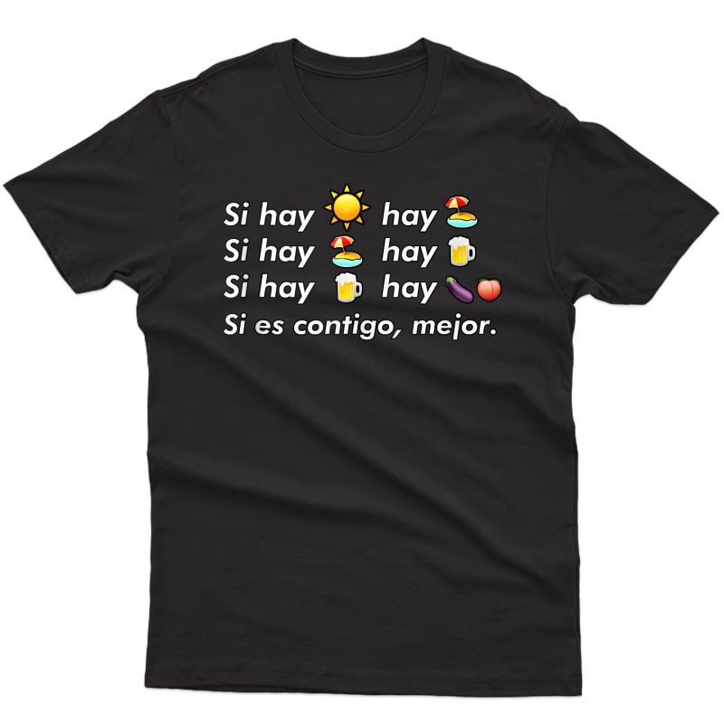 Si Hay Playa Hay Alcohol - Callaita Trap Bunny Emoji T-shirt Tank Top