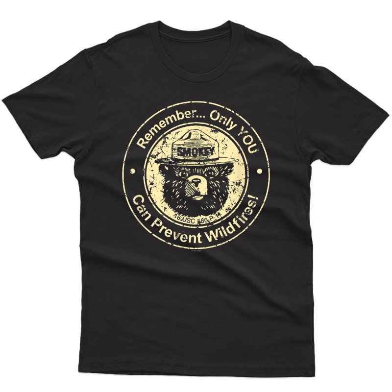 Smokey Bear Only You Can Prevent Wildfires T-shirt