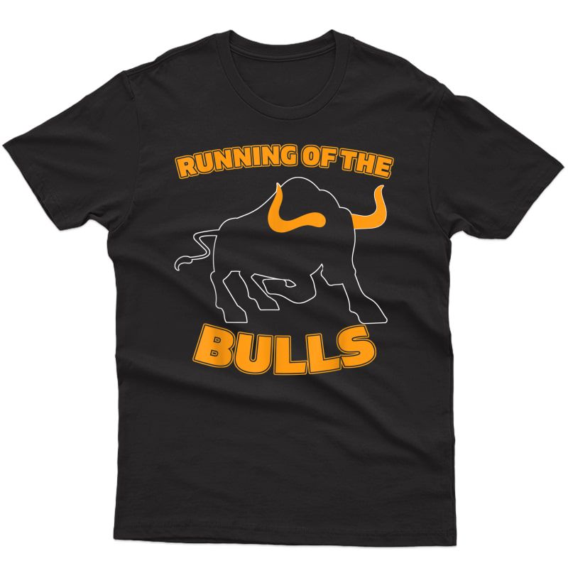 Spain Running Of The Bulls Matador Horns Bull T Shirt Gift