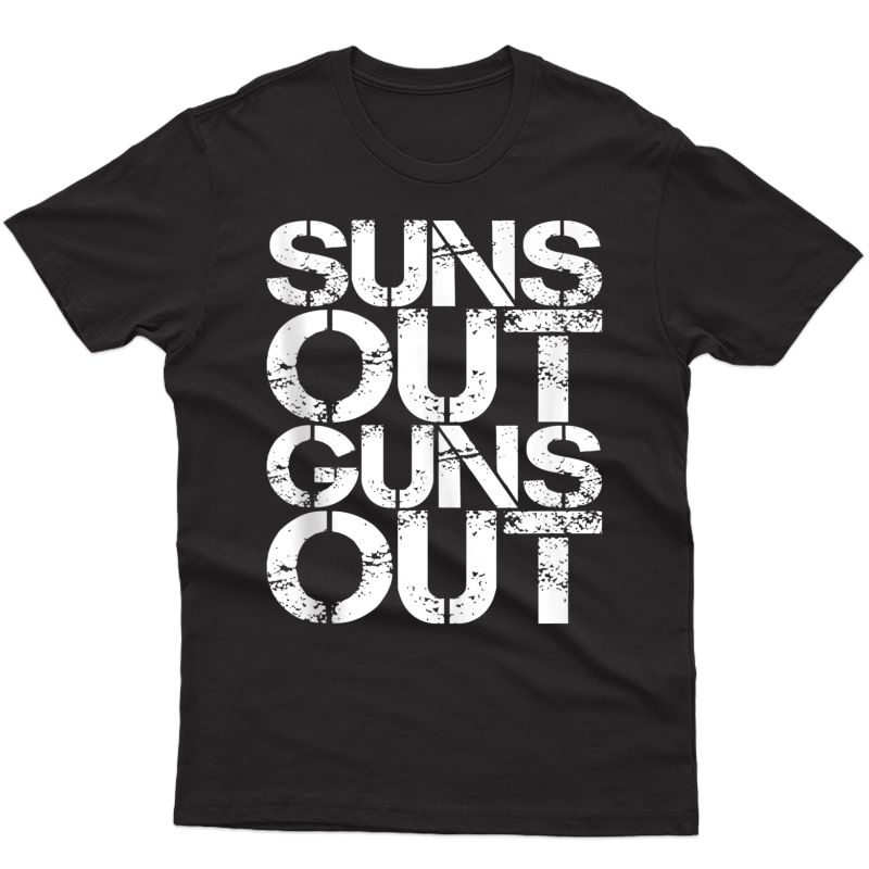 Suns Out Guns Out Tank Top S Funny Gym Sunsout Tank Top Shirts