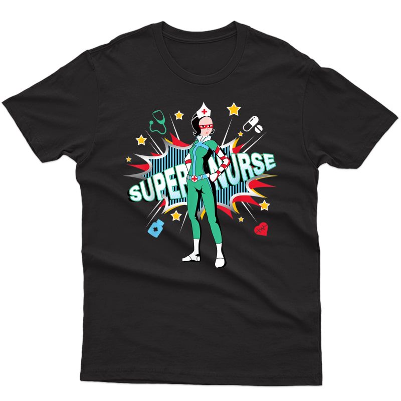 Super Nurse Shirt Best Superhero Funny Rn Nurse T-shirt