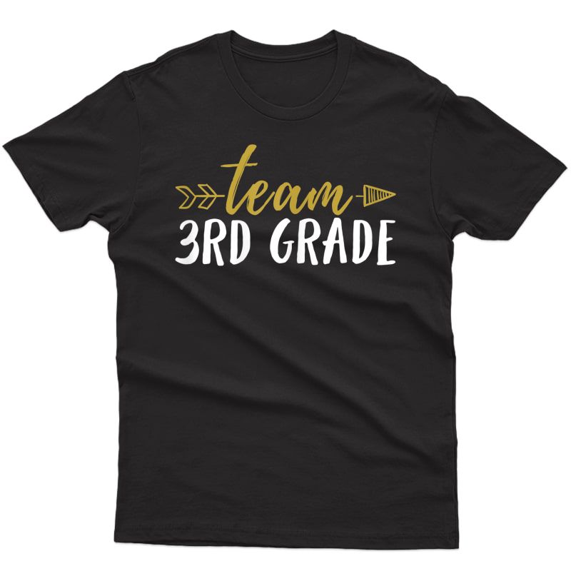 Team 3rd Grade T Shirt Third Tea Student Arrow