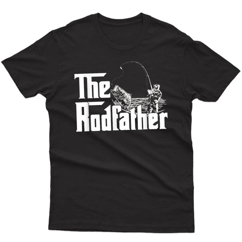 The Rodfather Funny Fishing Tshirt For Fisherman Tee