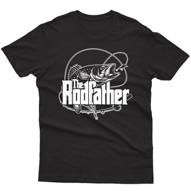 The Rodfather T Shirt - Funny Parody Fishing Gifts T-shirt