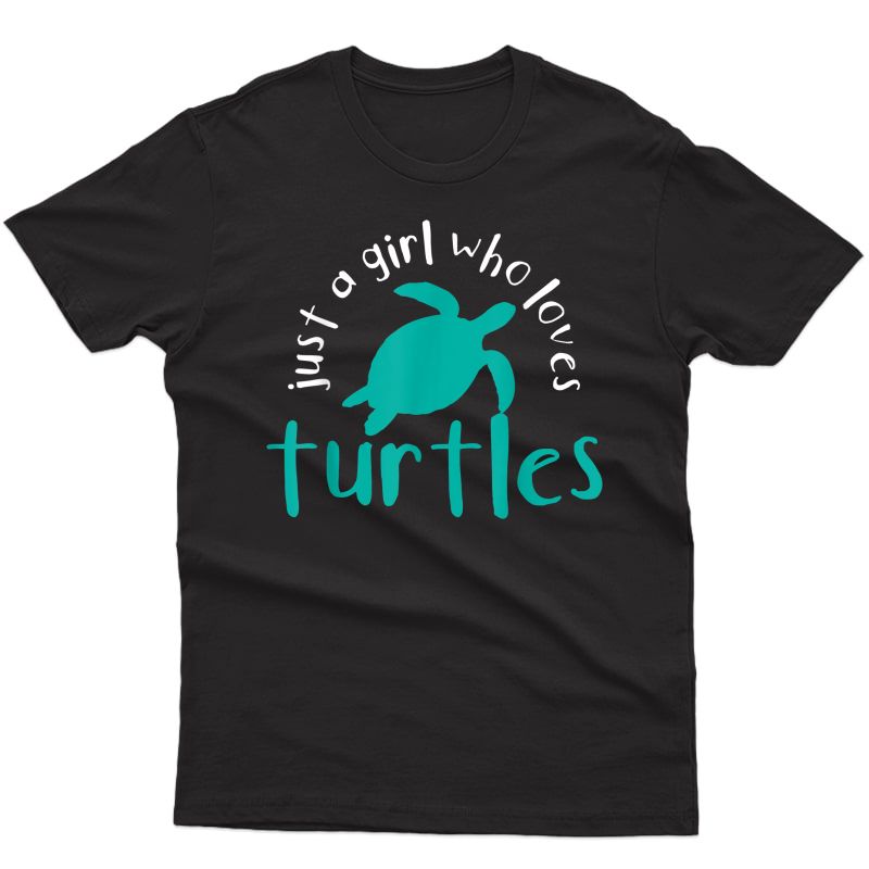 Turtle For Girls Who Love Turtles Gift Diving Ocean Present T-shirt