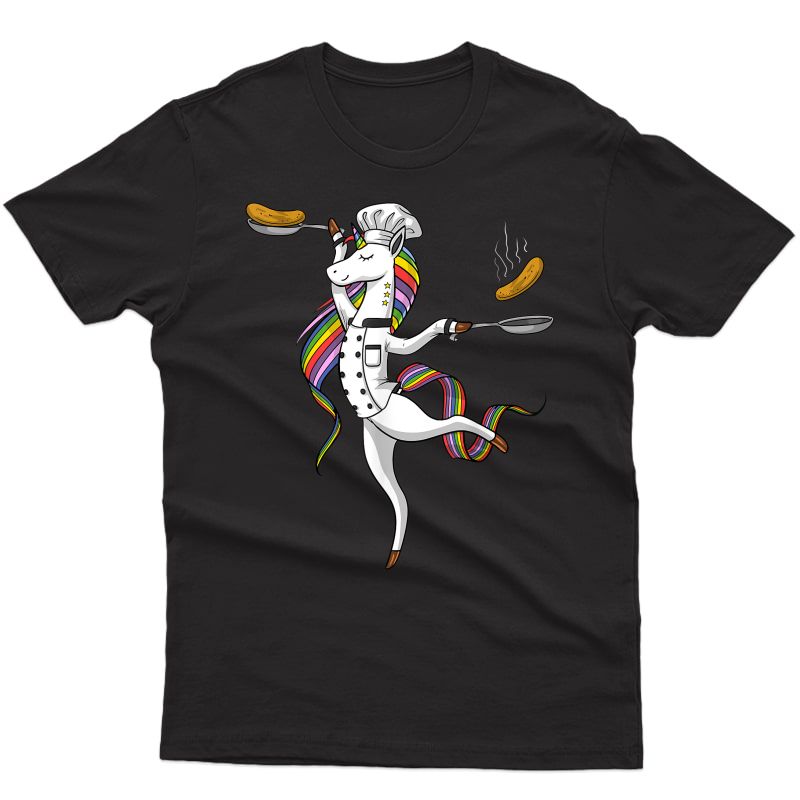 Unicorn Cooking Chef Magical Cook Girls T-shirt