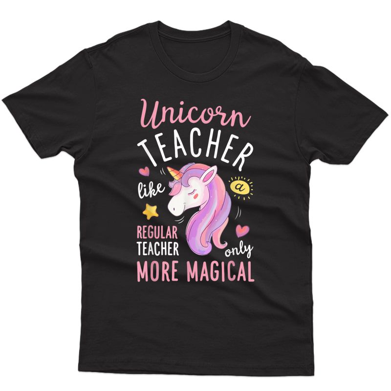 Unicorn Tea Funny Teas Back To School Gifts T-shirt