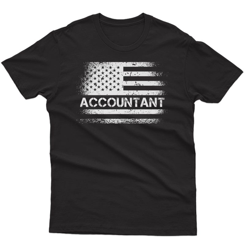 Usa Flag Accountant - American Us Flag Accounting Gift Premium T-shirt