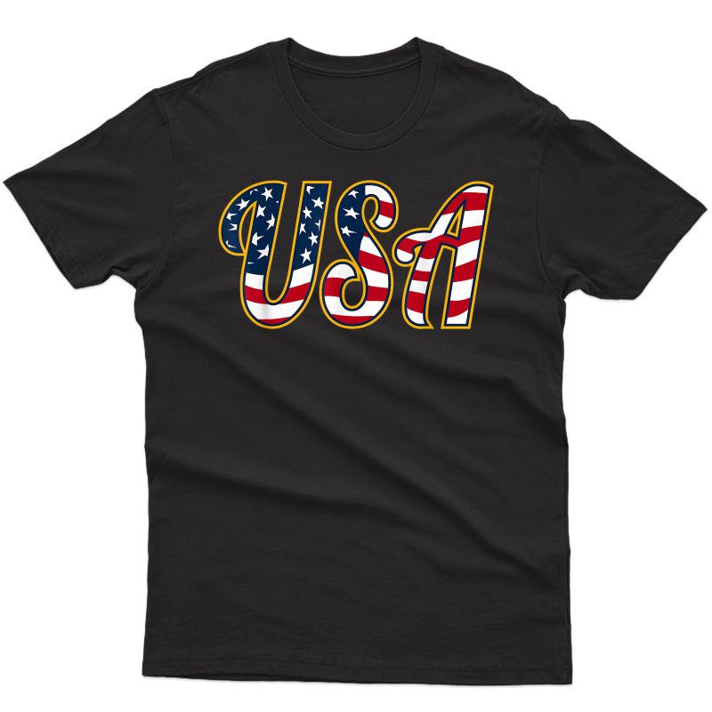 Usa Patriotic Stars And Stripes T-shirt