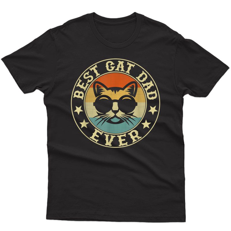 Vintage Best Cat Dad Ever T-shirt