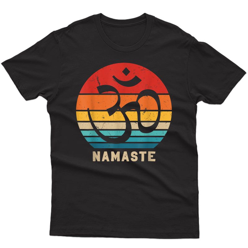 Vintage Namaste Om Zen Yoga Day Gift T-shirt