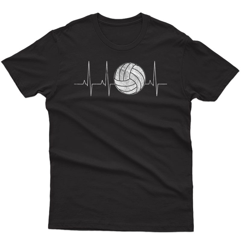 Volleyball Heartbeat Shirts As Funny Volleyball Gift Ideas