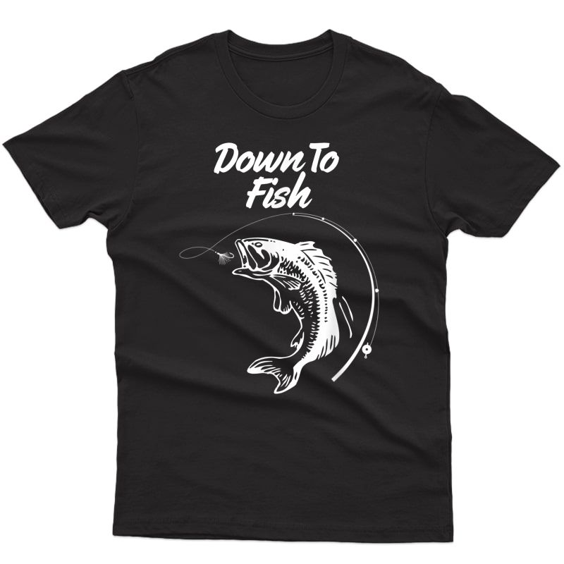 Walleye Fishing Rod Reel Down To Fish T-shirt