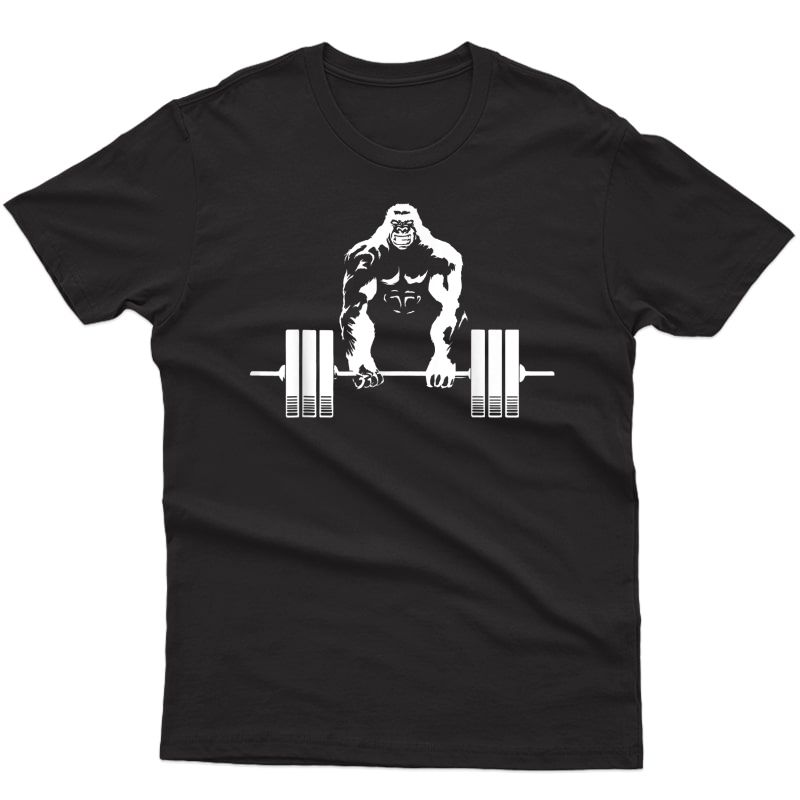 Weightlifting Gym Angry Gorilla Shirt - Ness Gorilla Tee