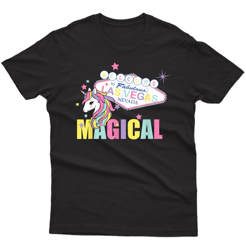 Welcome To Las Vegas Magical Unicorn Tee T-shirt