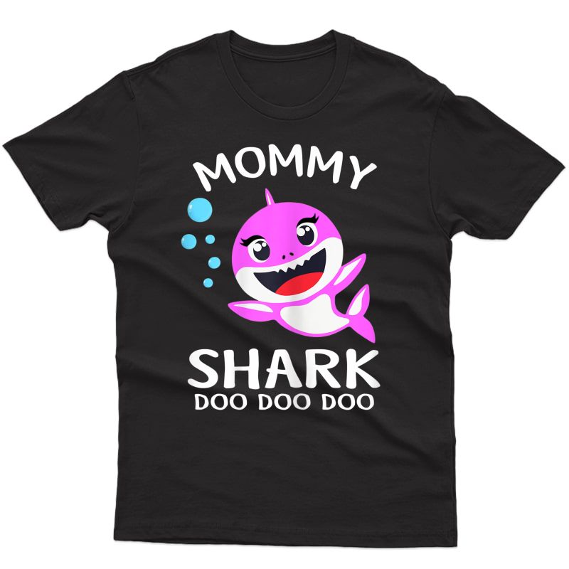  Mommy Shark Shirt Funny Mother's Day Gift For Birthday T-shirt