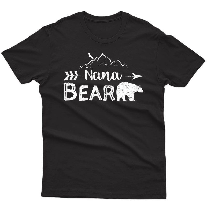  Nana Bear Shirt Matching Family Grandparents Camping Gift