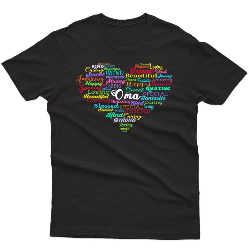  Oma Shirt For Grandma Oma Gifts For Birthday Mother's Day T-shirt