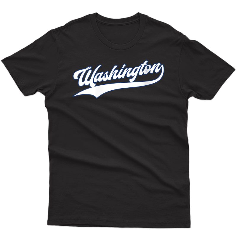  Washington Baseball | Retro Vintage National Gift T-shirt