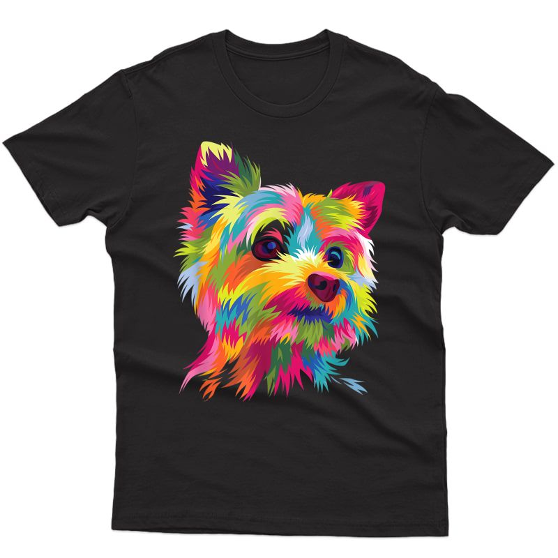 Yorkshire Terrier Shirt Funny Yorkie Pop Art Popart Dog Gift